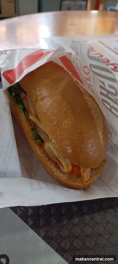 Sandwich in wrapper