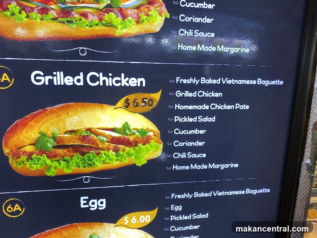 Sandwich Menu