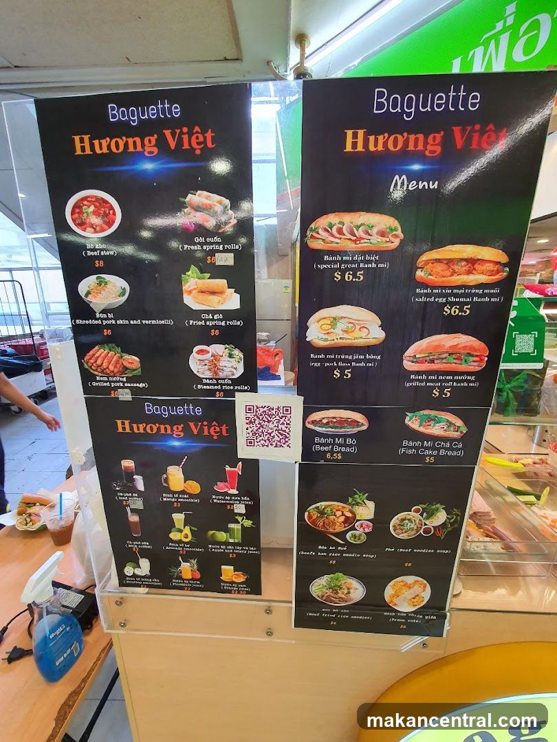 Baguette Huong Viet Menu