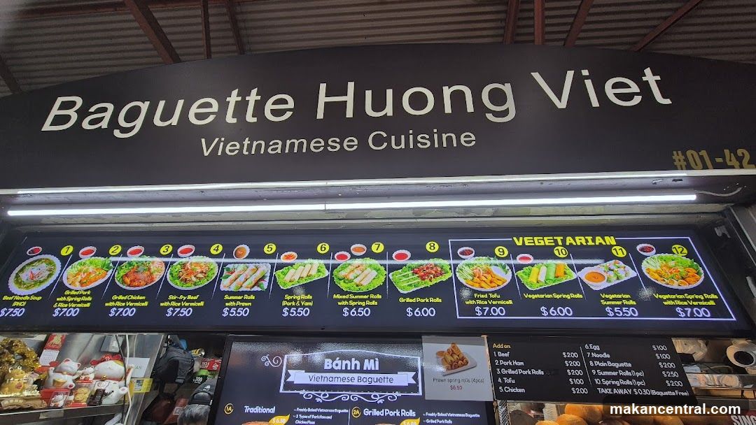 Baguette Huong Viet Menu