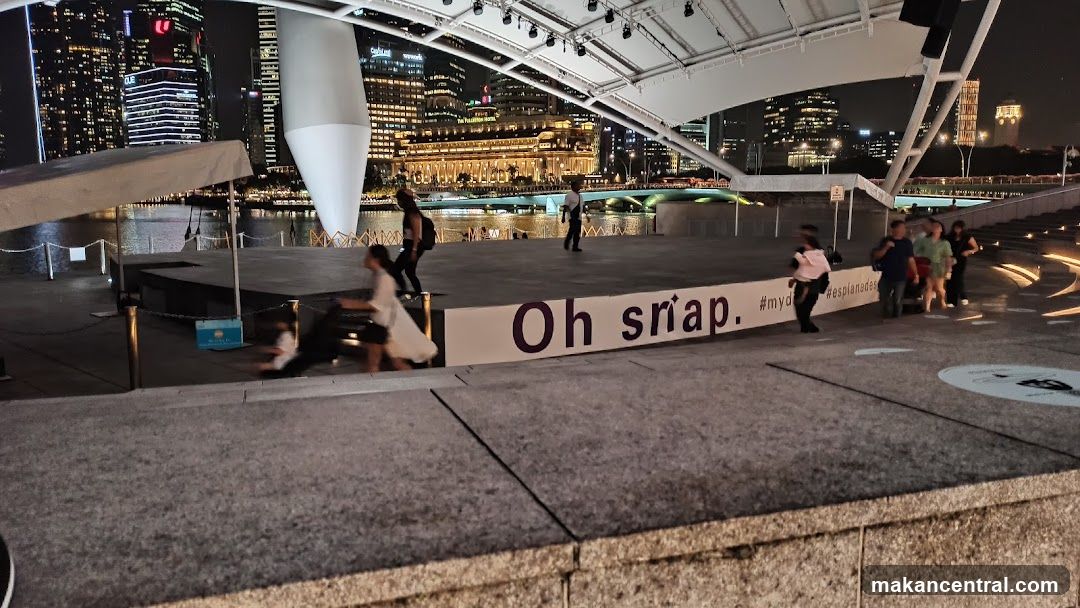 Outdoor Stage with City Skyline