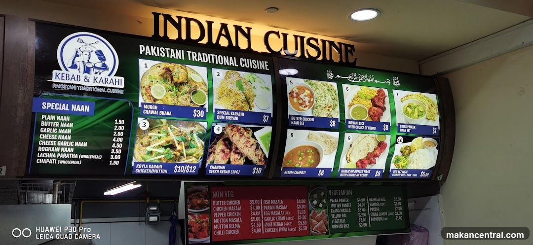 Indian Cuisine Menu