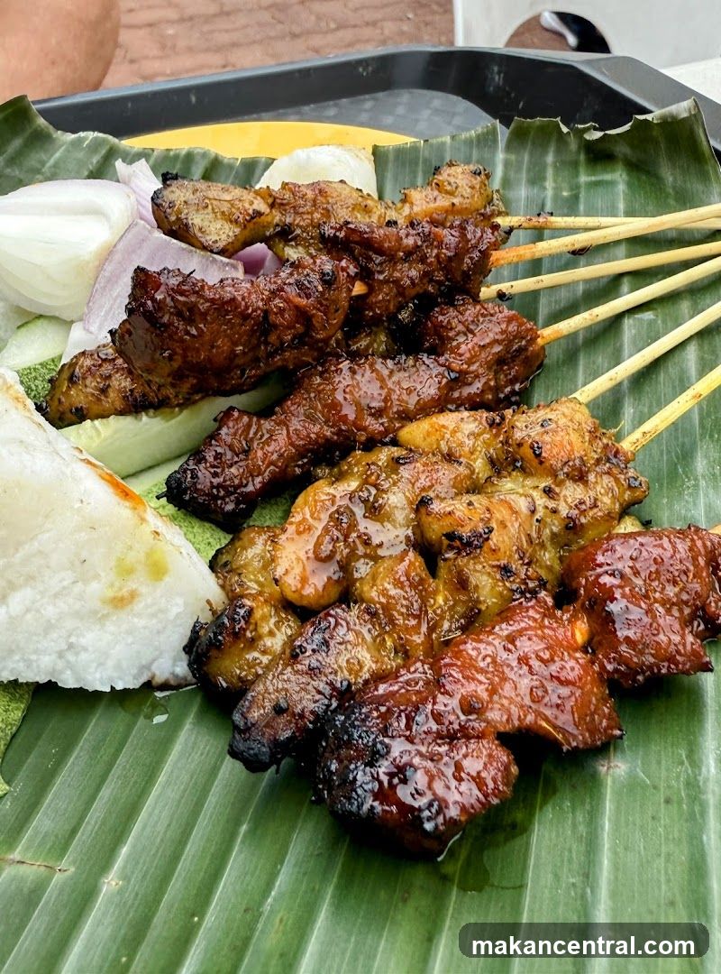 Satay Skewers with Rice and Onions