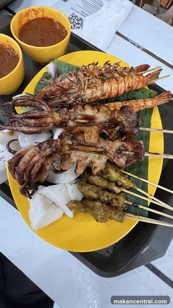 Grilled Seafood and Satay Platter