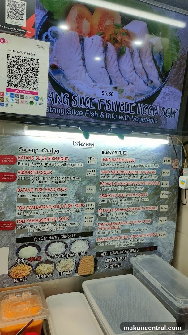 MR BATANG FISH MENU