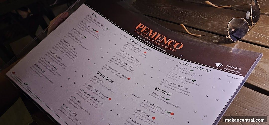 PEMENCO Menu