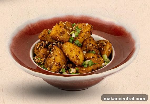 Spicy Potatoes with Sesame Seeds and Scallions