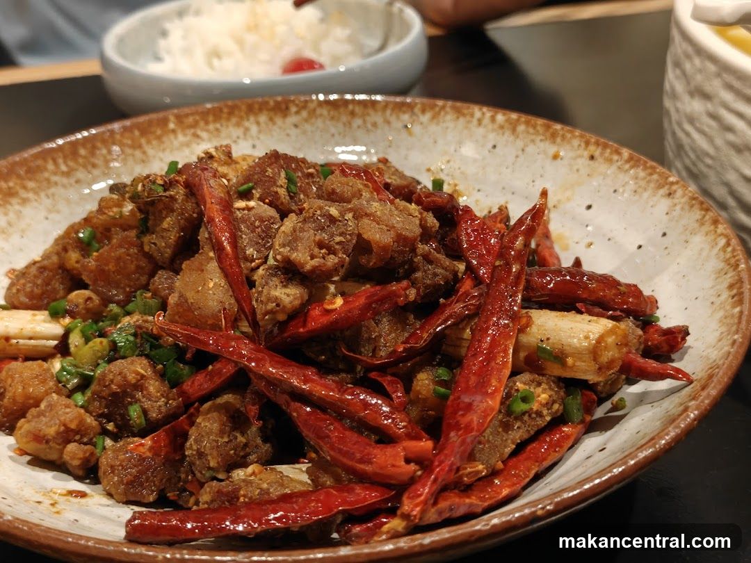 Spicy Fried Meat with Dried Chilies