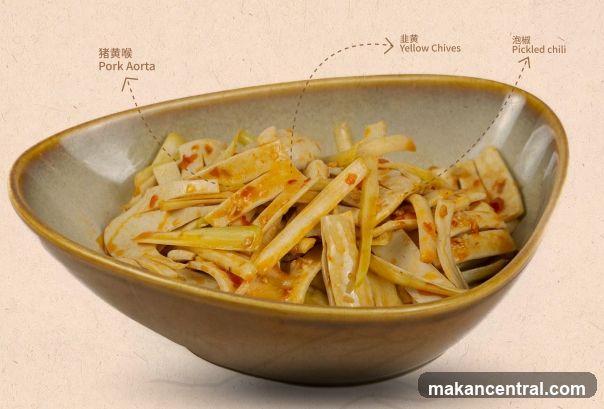 Spicy Pork Aorta Salad