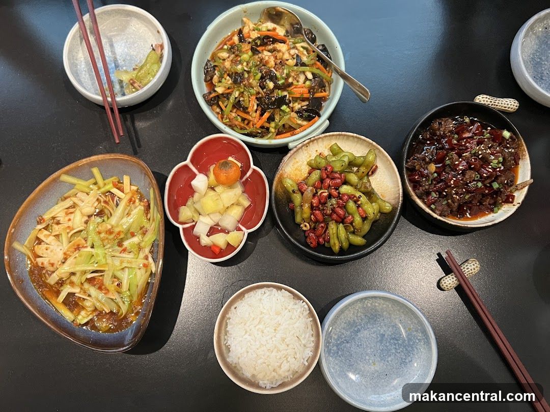 Assortment of Chinese Dishes