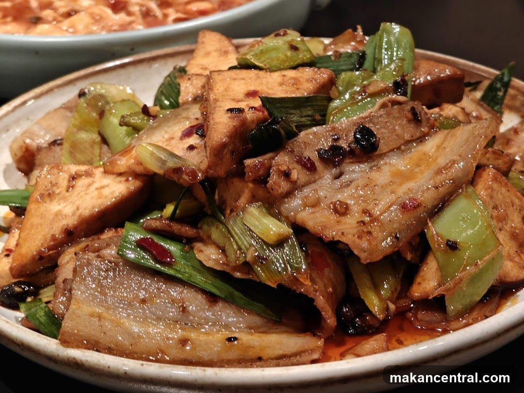 Stir-fried Pork Belly and Tofu