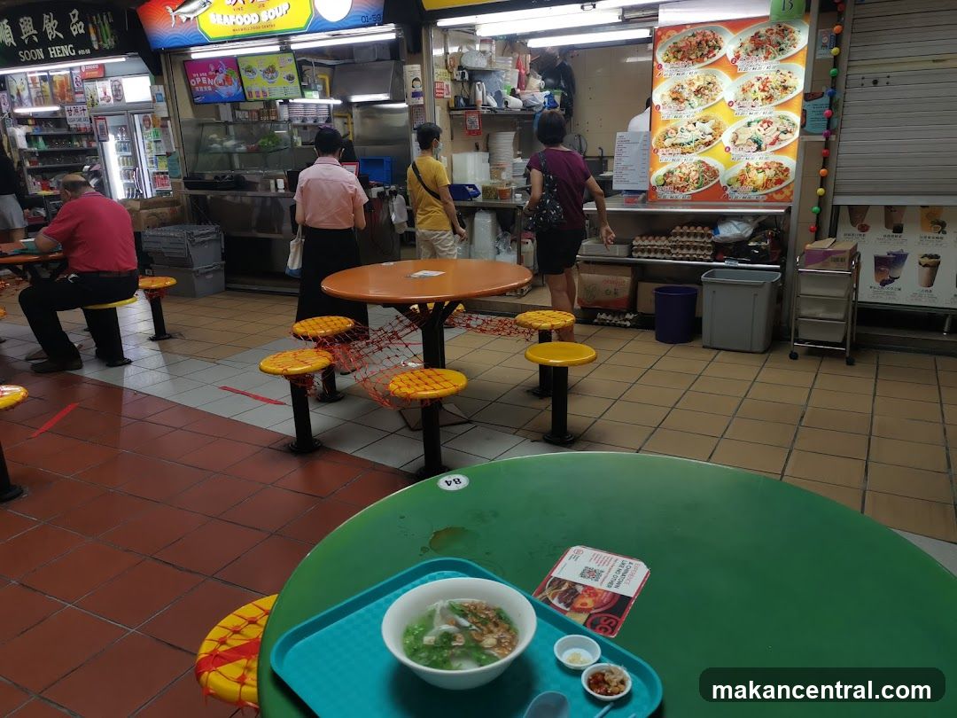Food Stall with Seating Area