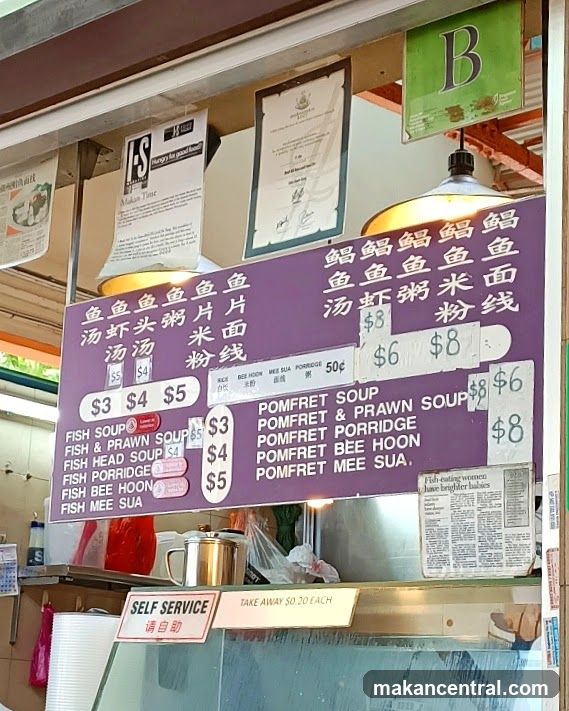 Fish Soup Menu