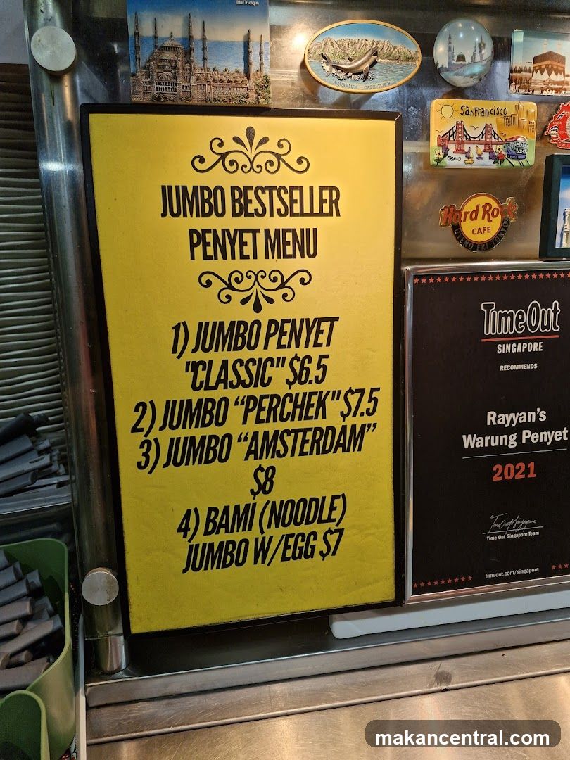 JUMBO BESTSELLER PENYET MENU