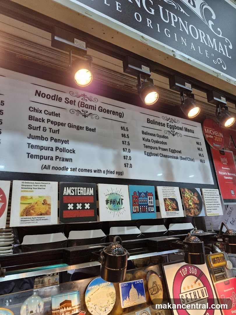 Restaurant Menu and Decorations