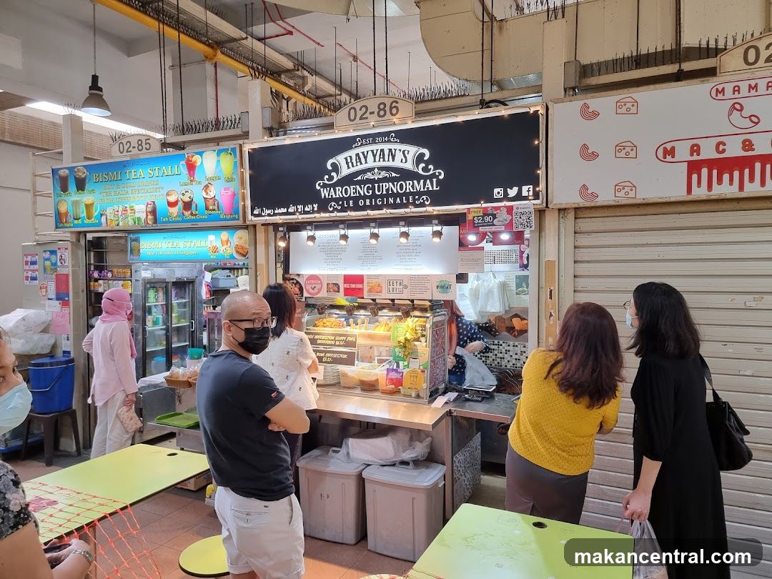 Food stalls in a market