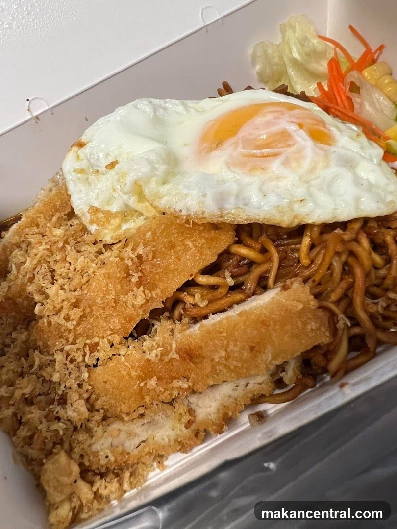 Fried Chicken and Noodles