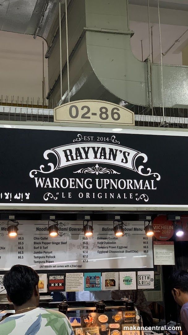 Rayyan's Waroeng Upnormal Menu
