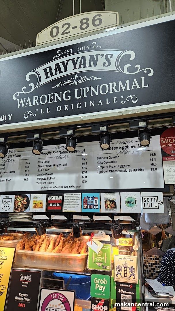 Rayyan's Waroeng Upnormal Menu