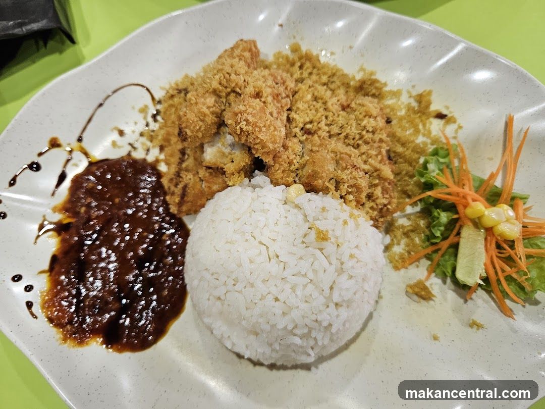 Crispy Chicken with Rice
