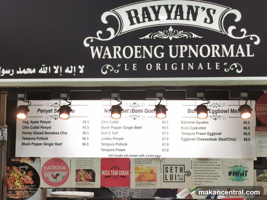 Restaurant Menu and Advertisements