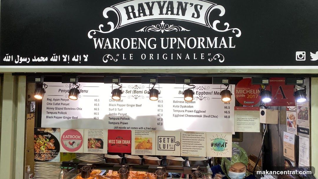 Rayyan's Waroeng Upnormal Menu