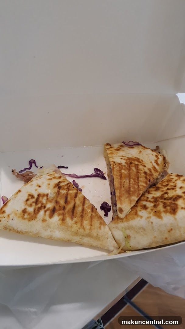 Quesadillas in a Takeout Box