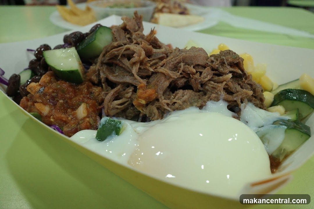 Shredded Meat Bowl with Egg and Salsa