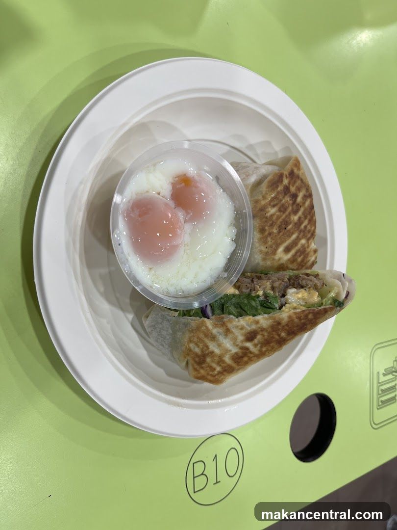 Breakfast Wrap with Soft-Boiled Eggs