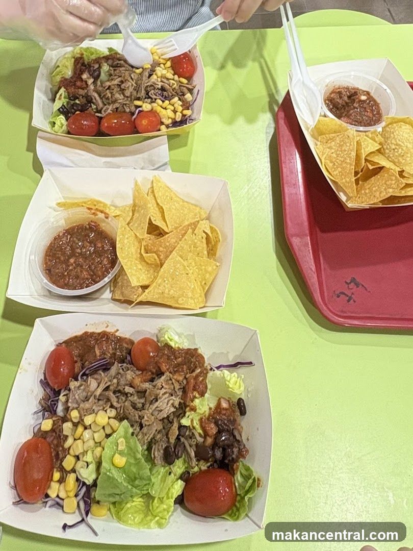 Taco Salads and Chips