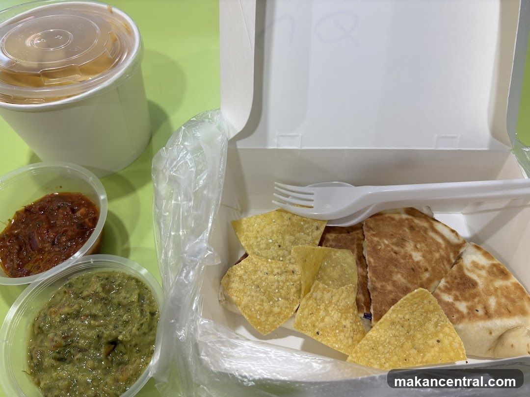 Quesadillas with Chips and Dips