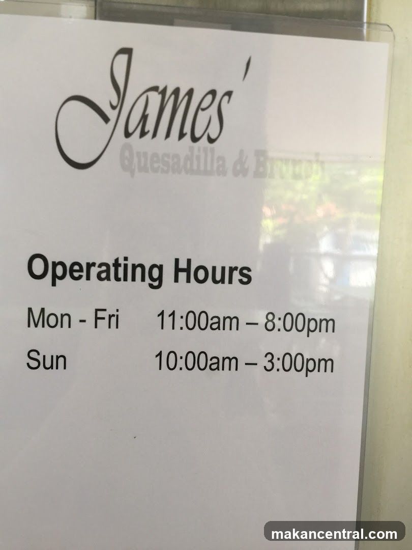 Operating Hours Sign