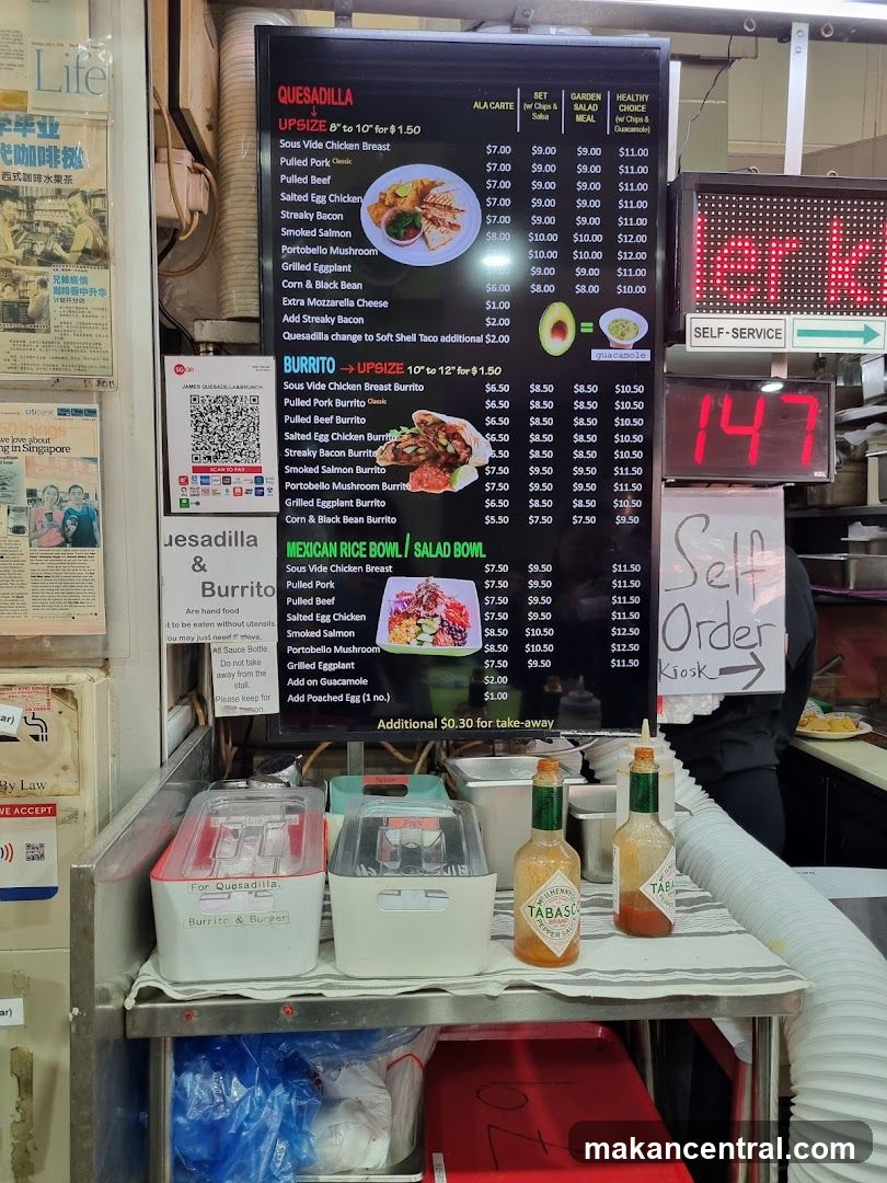 Quesadilla & Burrito Menu