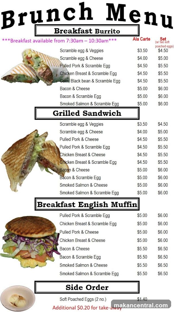 Brunch Menu