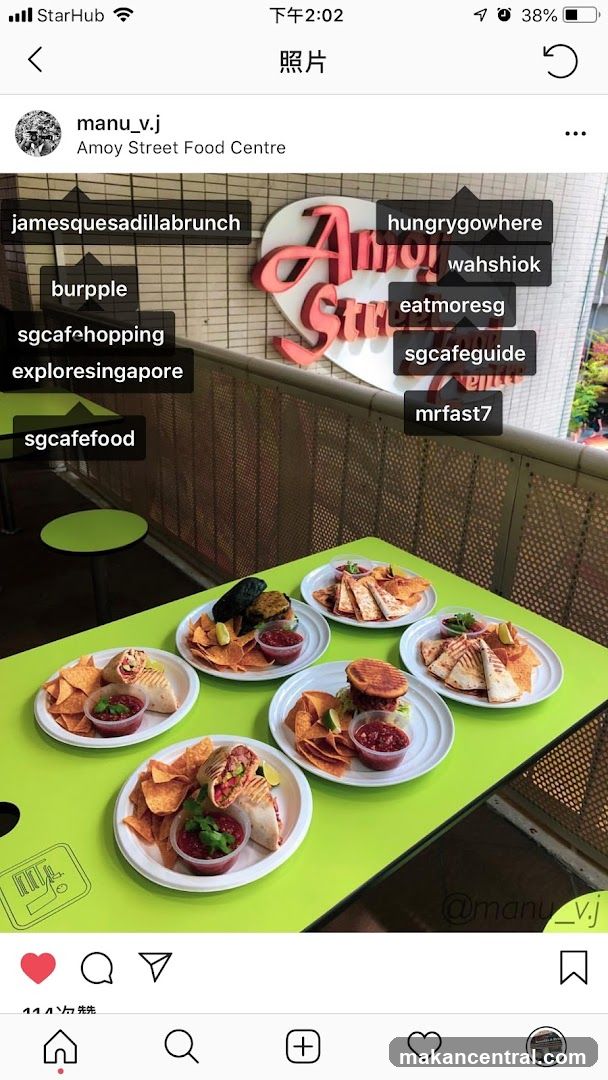 Food Spread at Amoy Street Food Centre