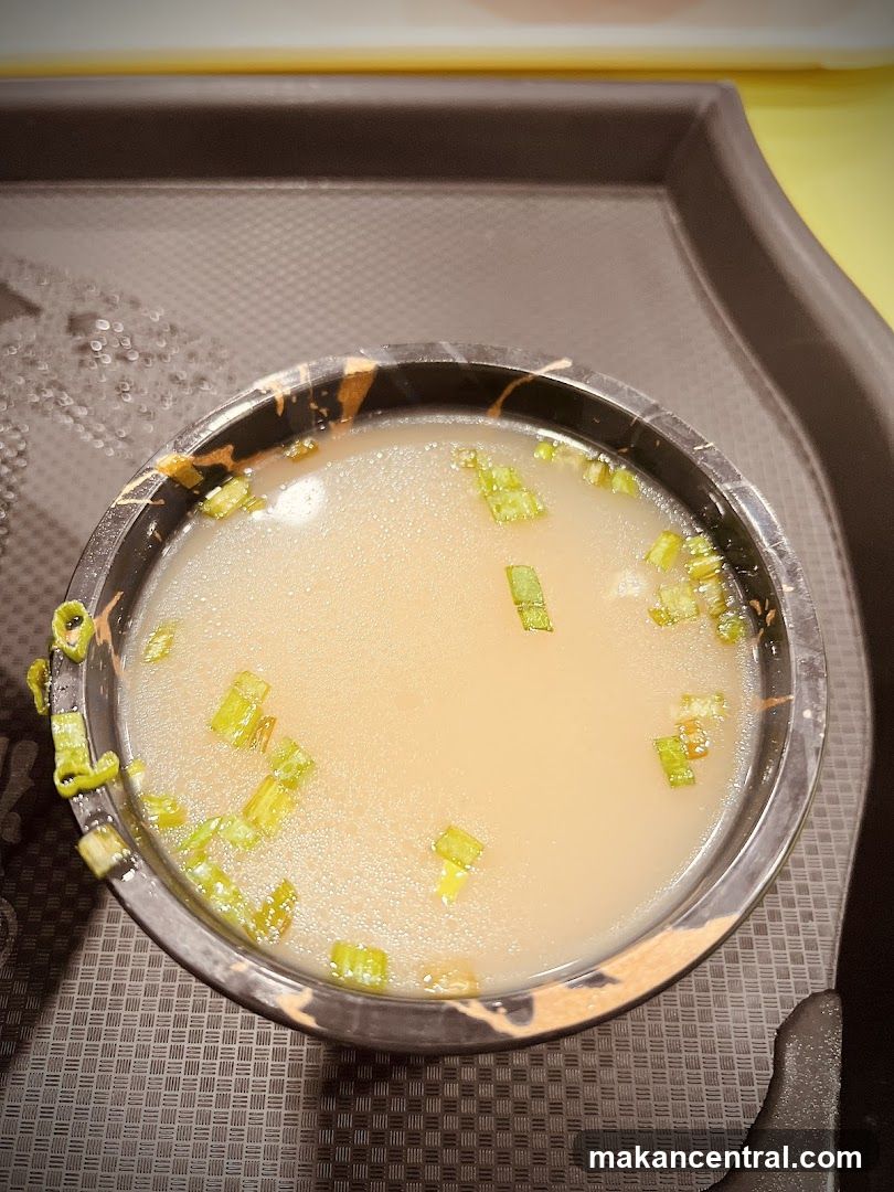 Bowl of Soup with Green Onions