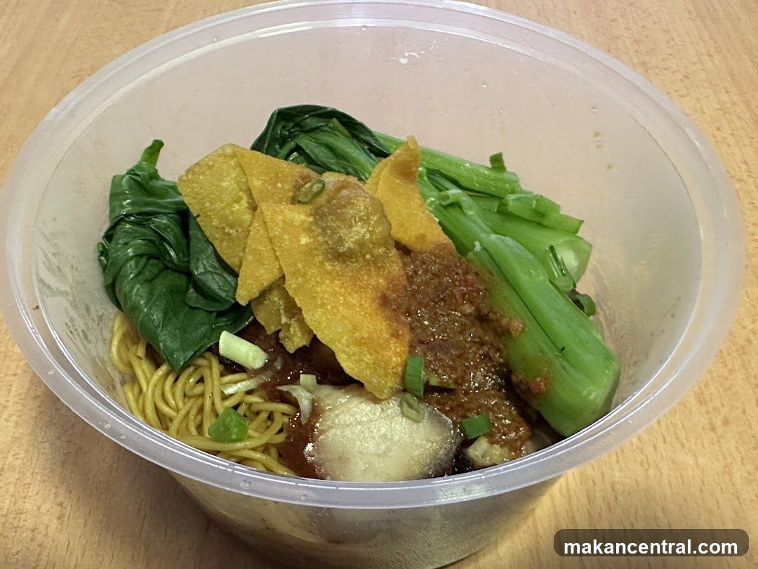 Noodle Dish in Takeout Container