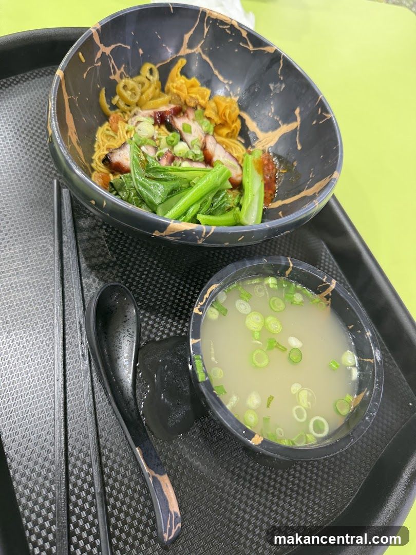 Noodles with Char Siu and Greens
