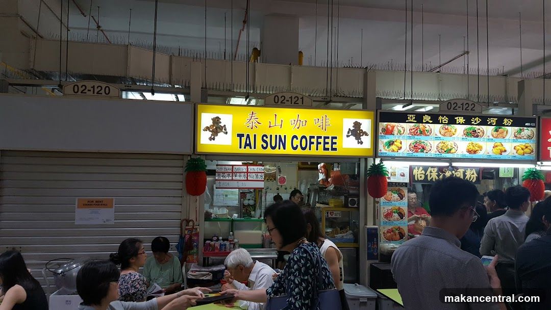 Food stalls in a market