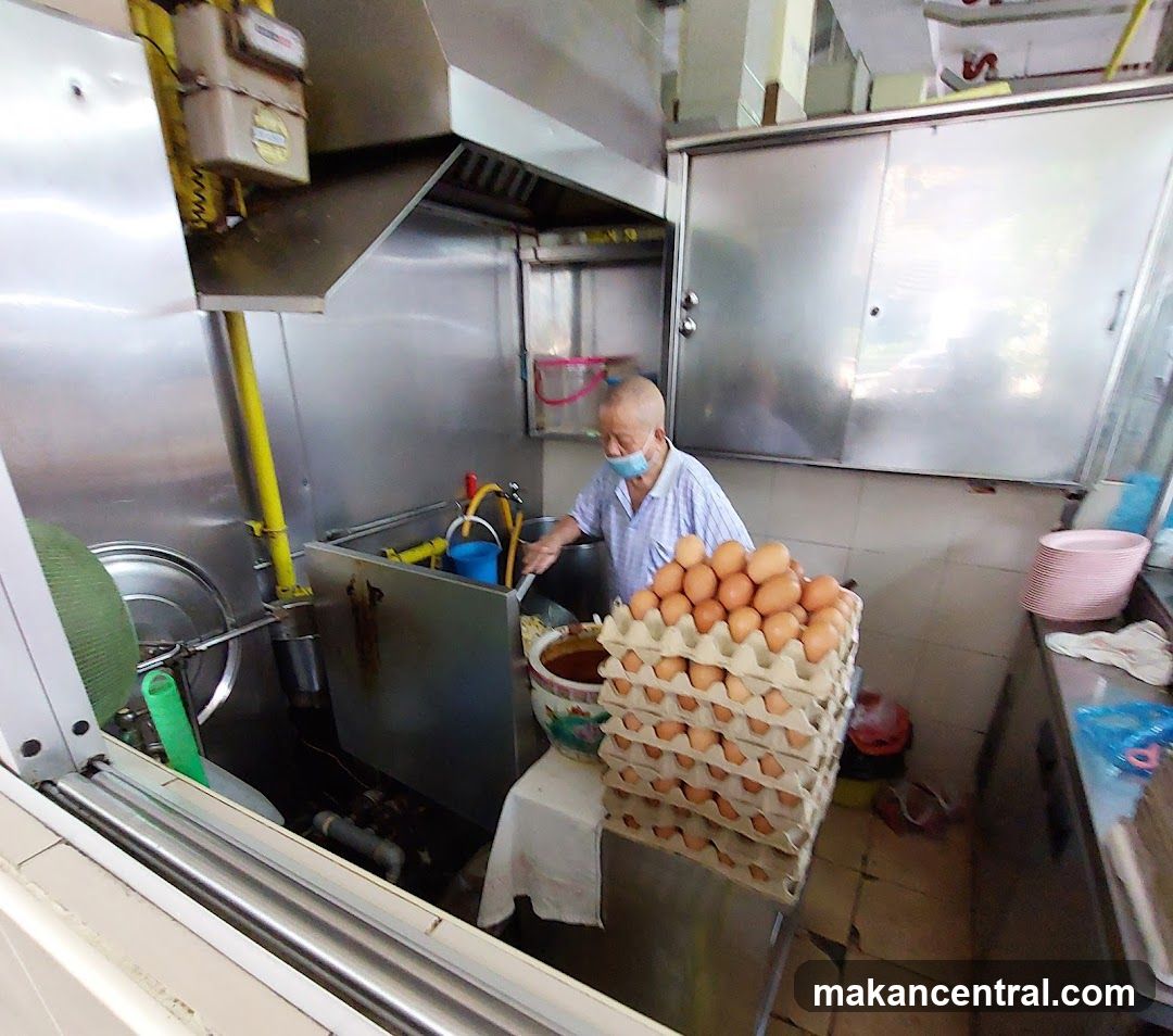 Cook preparing food