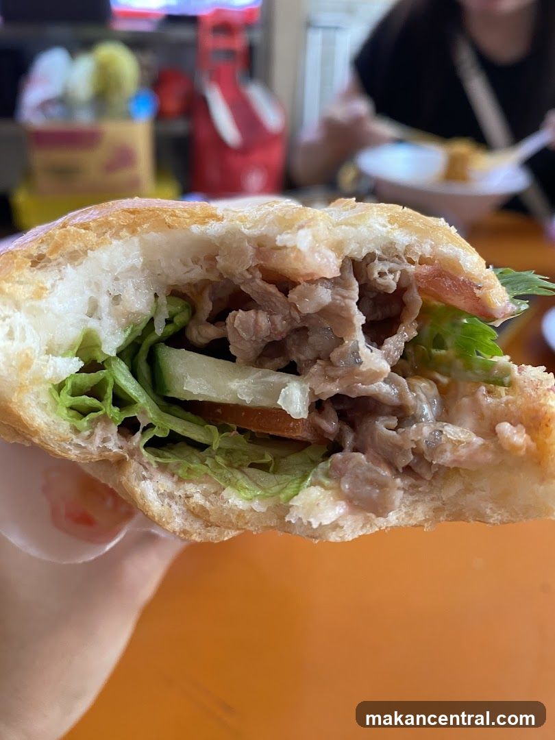 Close-up of a sandwich