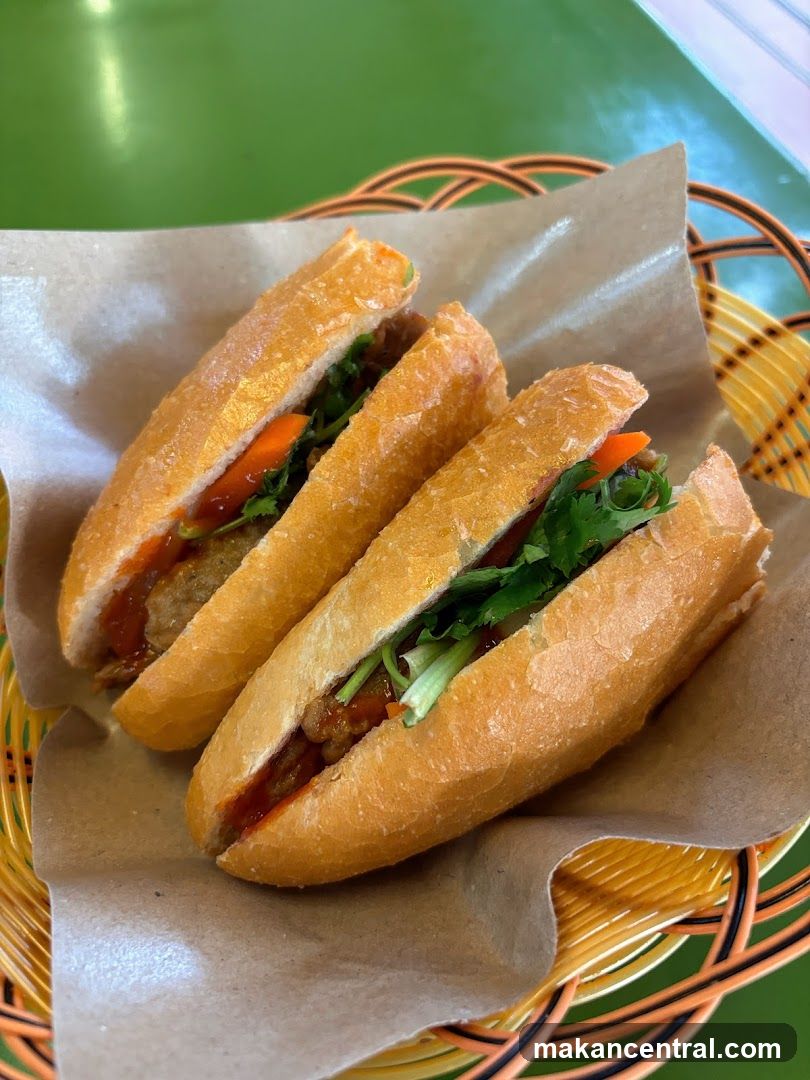 Two Banh Mi Sandwiches
