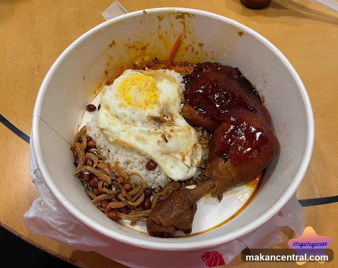 Nasi Lemak with Braised Duck