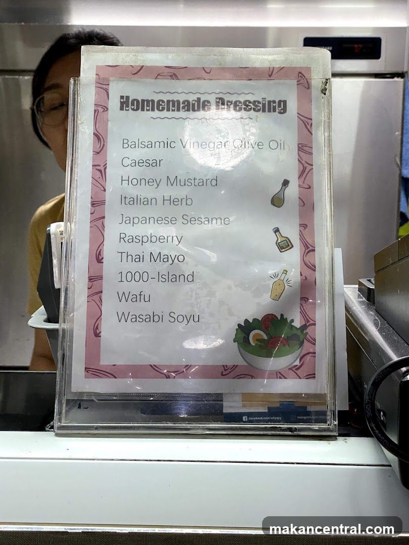 Homemade Dressing Menu