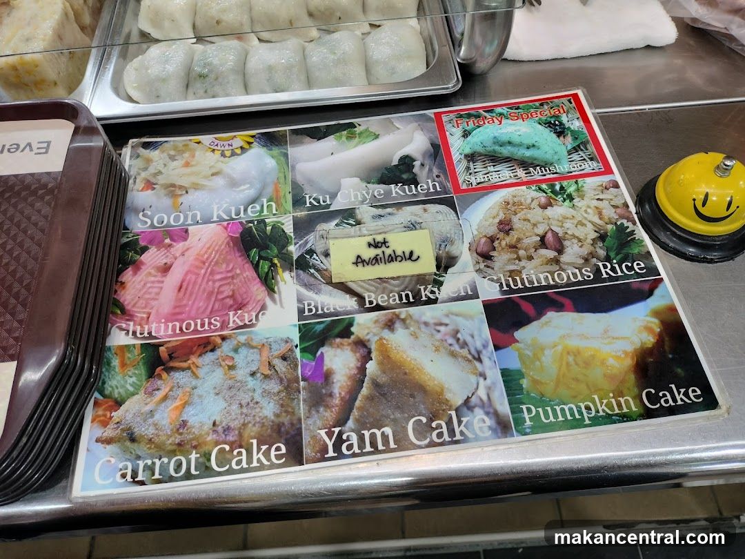 Food Display with Menu