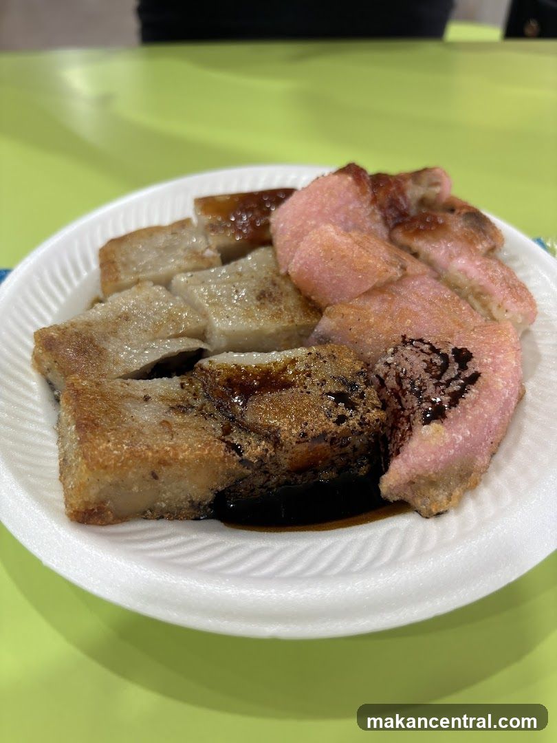 Fried Turnip Cake and Pink Cake