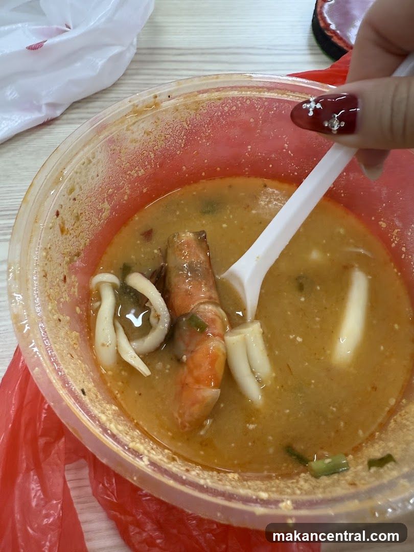 Tom Yum Soup with Shrimp and Squid