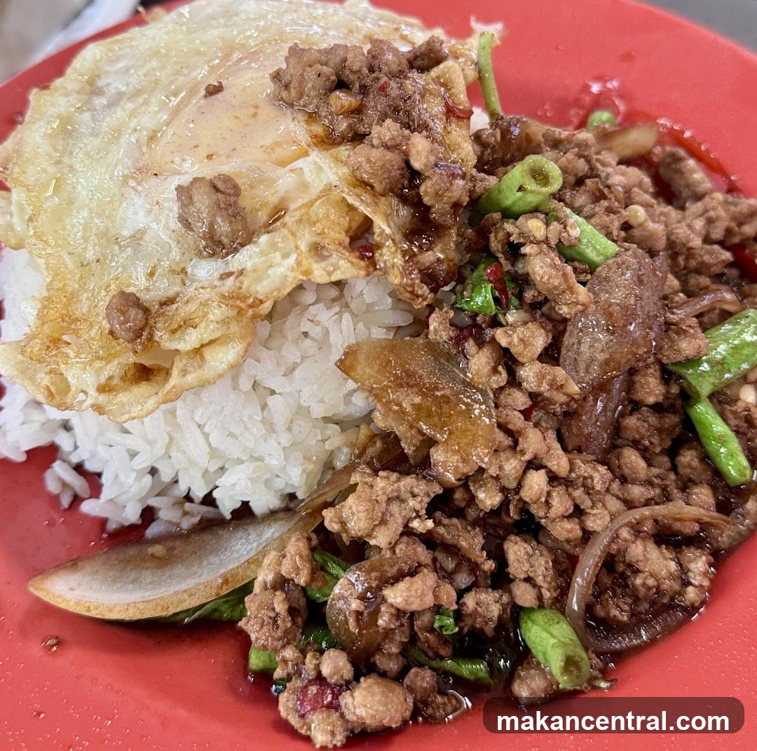 Minced Pork with Rice and Fried Egg