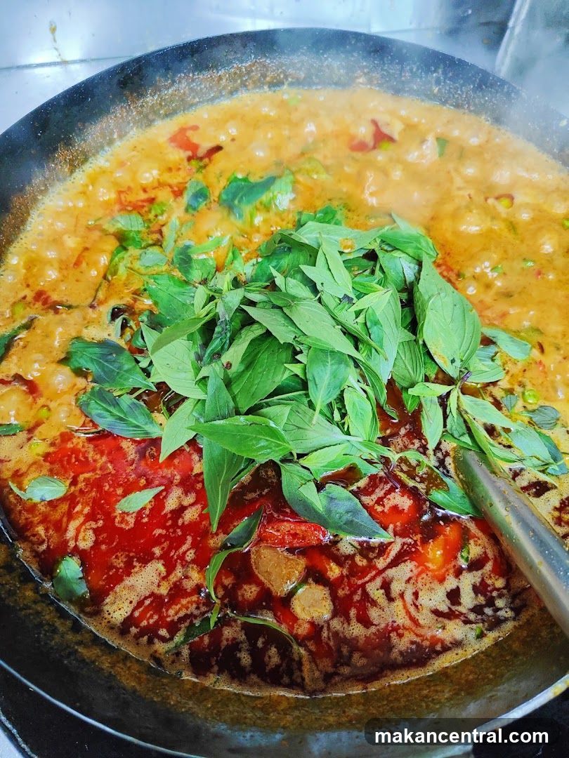 Curry being prepared