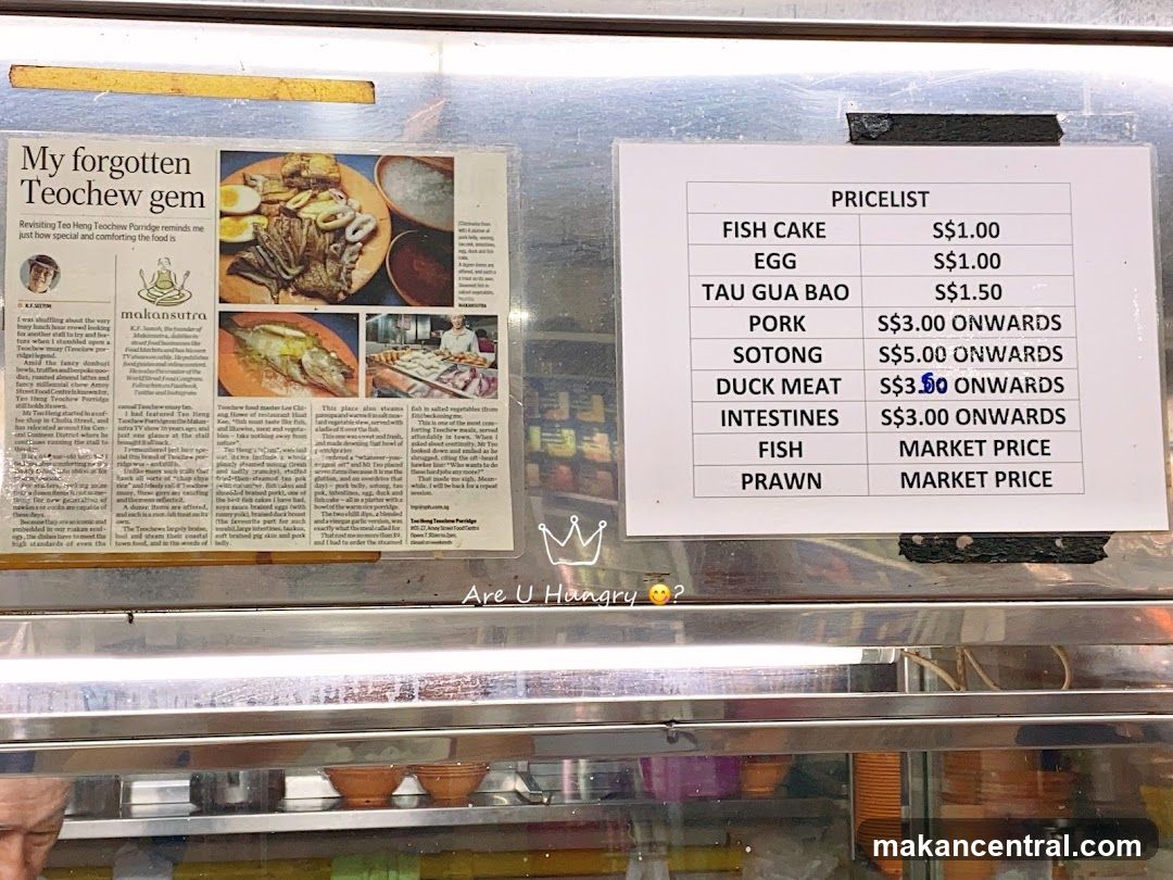 Food Stall Pricelist and Article